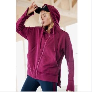 Free people movement  cranberry Hoodie